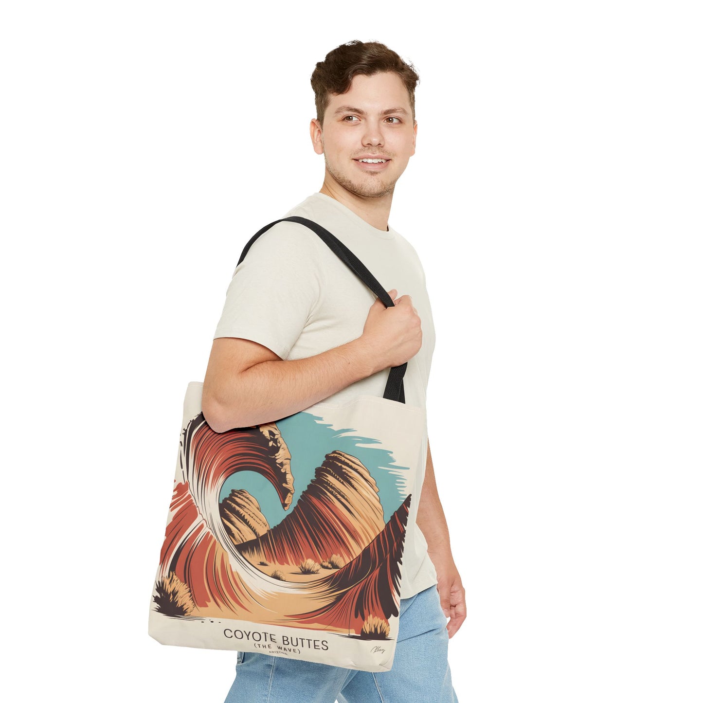 Coyote Buttes Arizona Tote Bag All Over Print Scenic Art Landscape Apparel