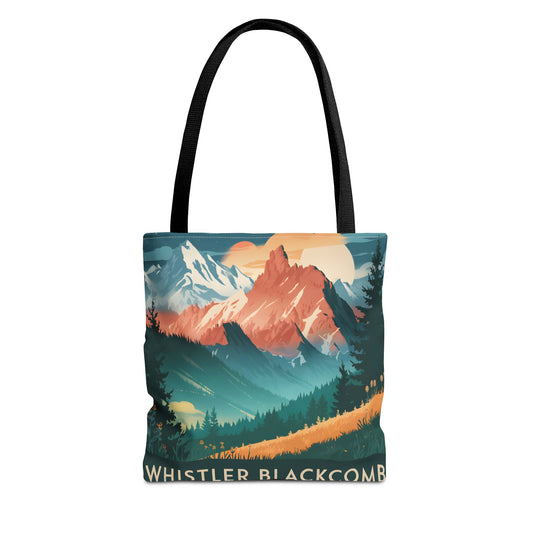 Whistler Blackcomb All Over Print Tote Bag Mountain Landscape Nature Design