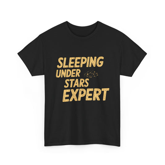 Sleeping Under Stars Camping T-Shirt Outdoor Adventure Expert Gift