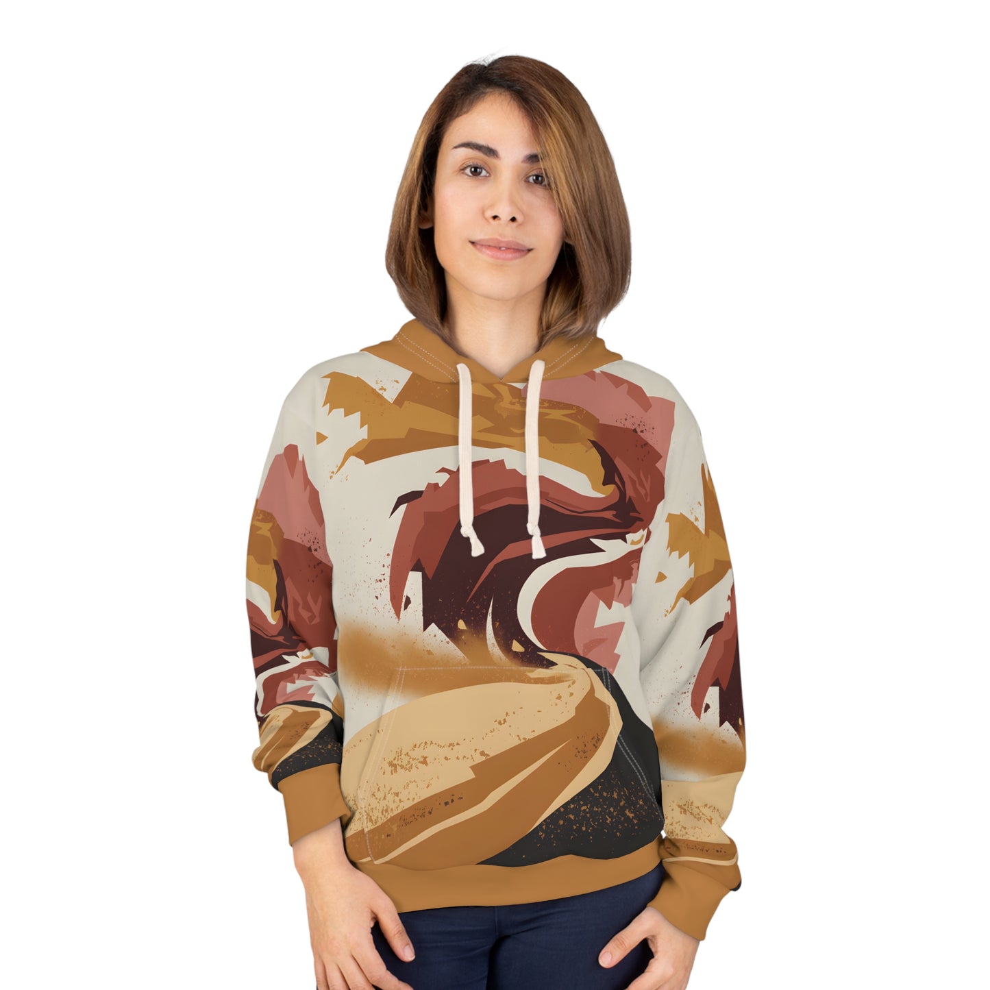 Dust Storm Drift Hoodie All Over Print Outdoor Travel Apparel Unique Design