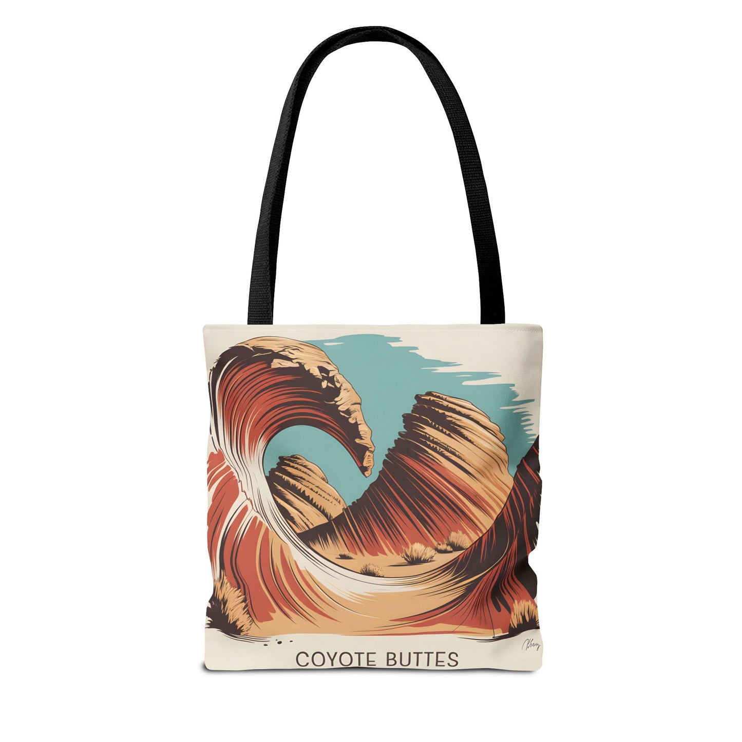 Coyote Buttes Arizona Tote Bag All Over Print Scenic Art Landscape Apparel