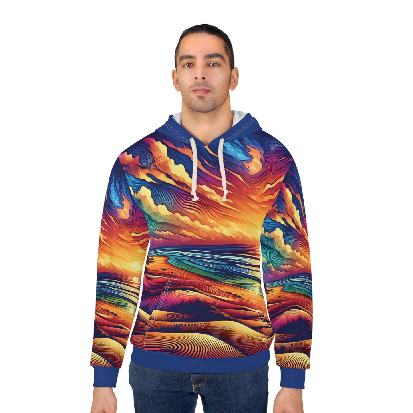 Cape May Sunset Hoodie All Over Print Travel Apparel for Outdoor Lovers Warm