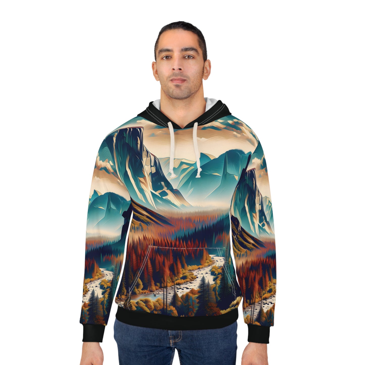 Yosemite El Capitan Hoodie Unisex California Sierra Mountains Scenic Pullover