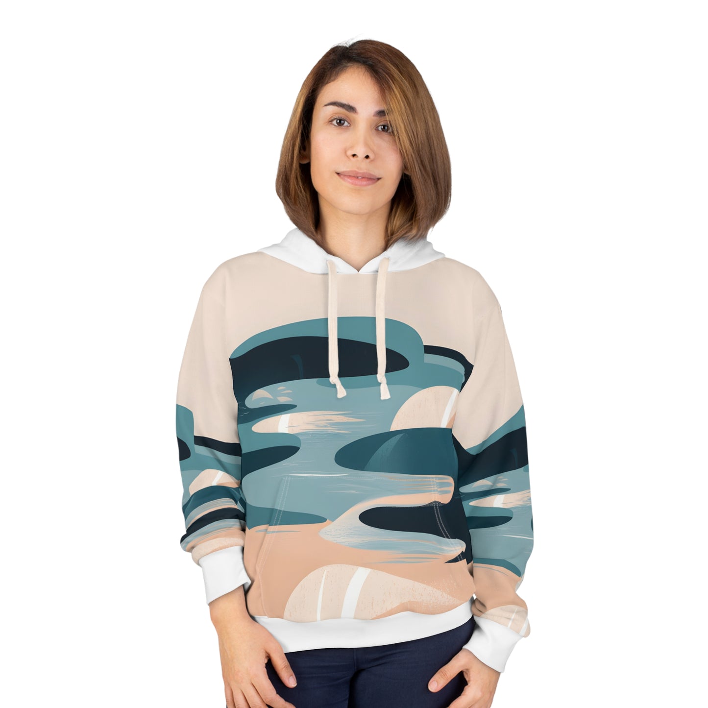 Faded Light Hoodie All-Over Print Outdoor National Parks Adventure Apparel