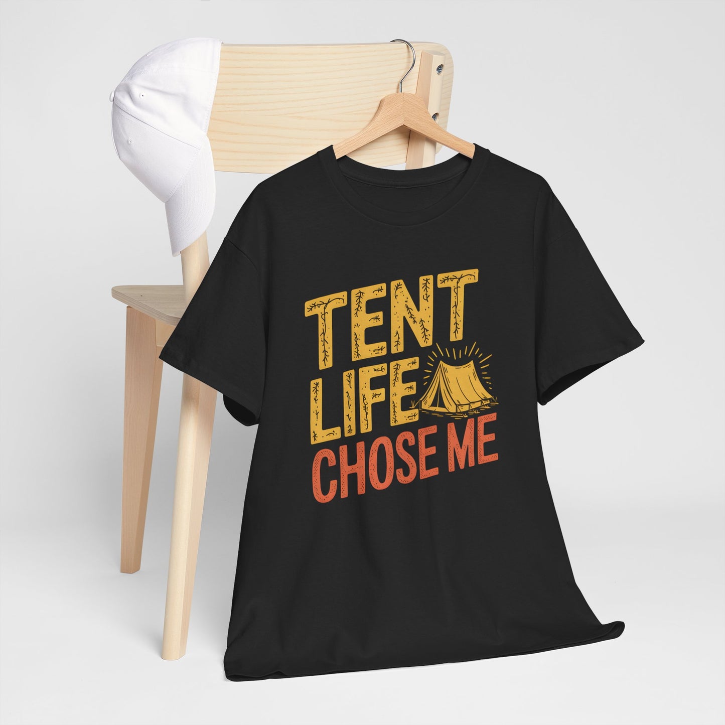 Tent Life T-Shirt Camping Graphic Outdoor Adventure Apparel Short Sleeve Casual