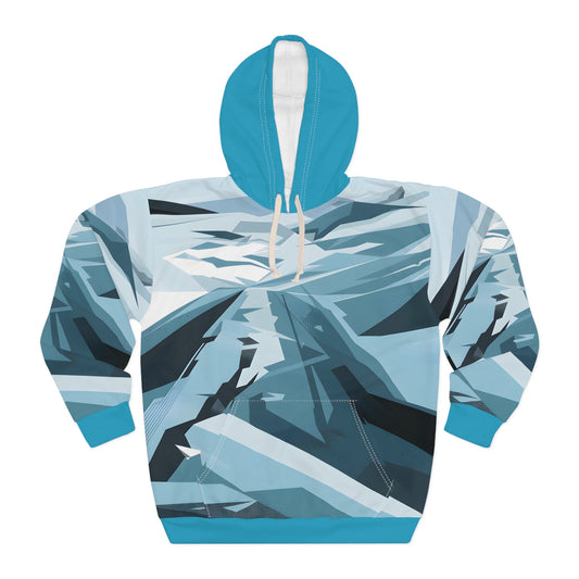 Frozen Tundra Hoodie All Over Print Winter Landscape Pullover Outdoor Travel