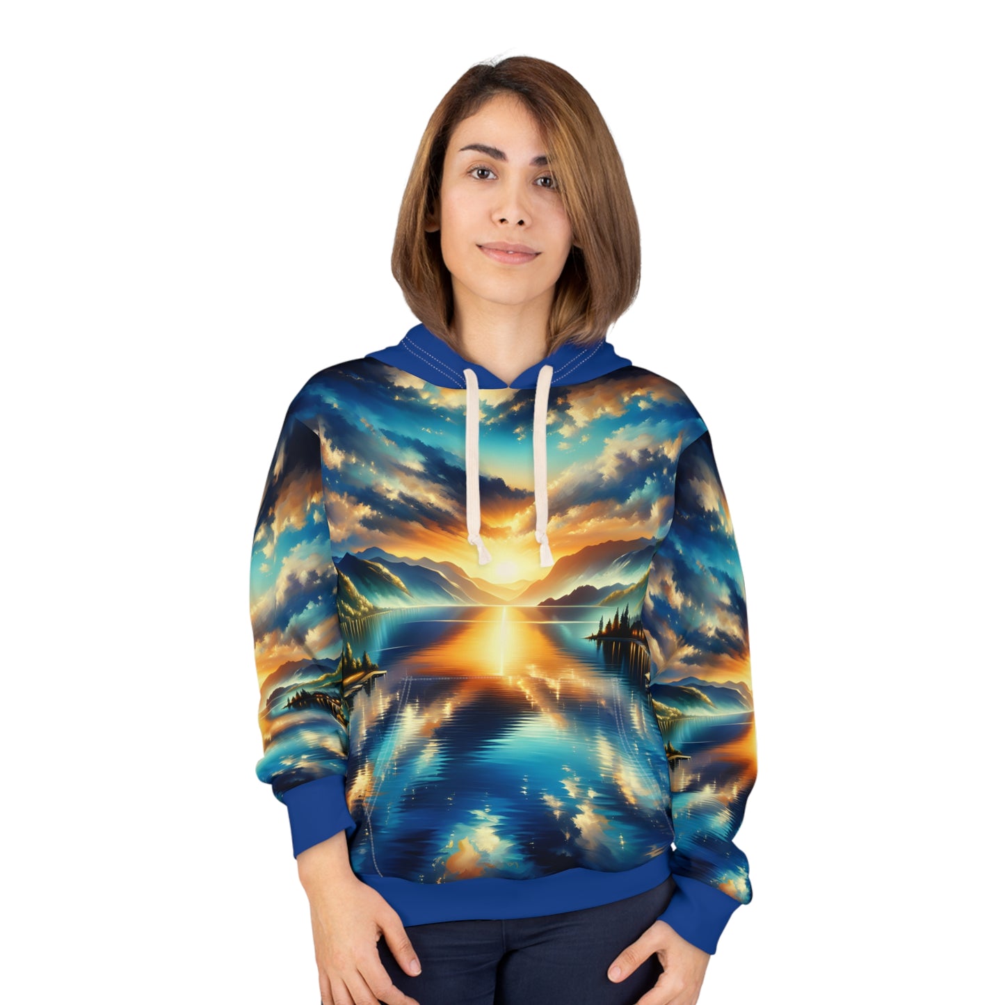 Lake Chelan Hoodie All Over Print Scenic Outdoor Apparel Gift for Travelers