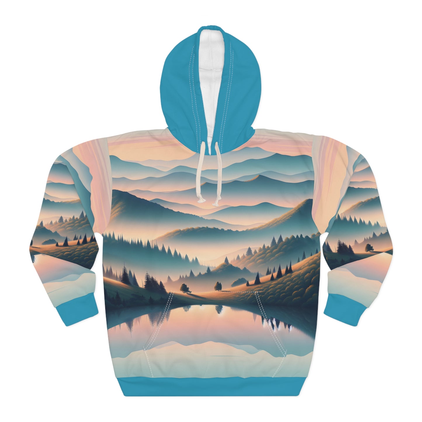 Great Smoky Mountains Hoodie All Over Print Outdoor Travel Apparel Art Casual
