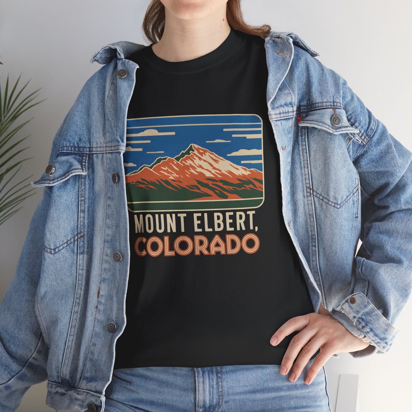 Mount Elbert Colorado T-Shirt Graphic Tee Hiking Nature Mountain Scenic Outdoors