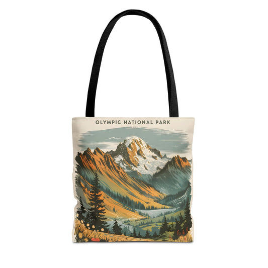 Olympic National Park Tote Bag Nature Scene All Over Print Eco Friendly Apparel