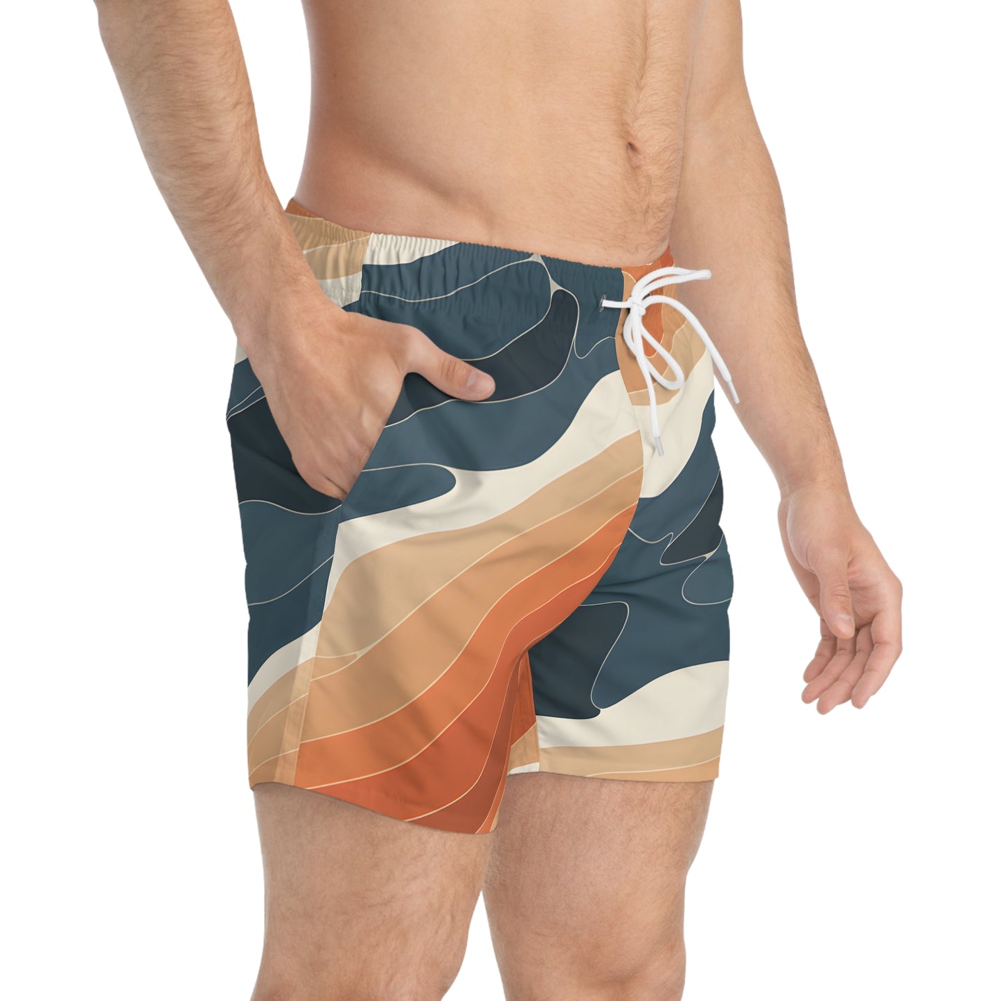 Sea Stack Men's Swim Trunks Beach Shorts Beachwear Quick Dry Casual Fit Summer