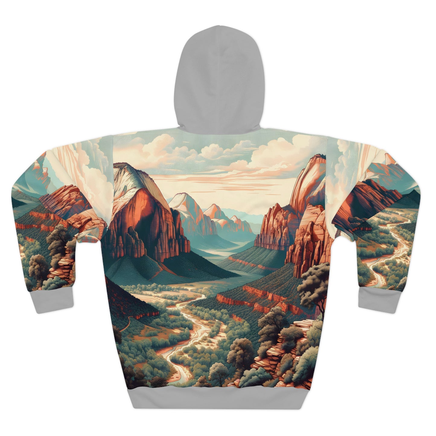 Zion National Park All-Over Print Hoodie for Outdoor Adventure Lovers