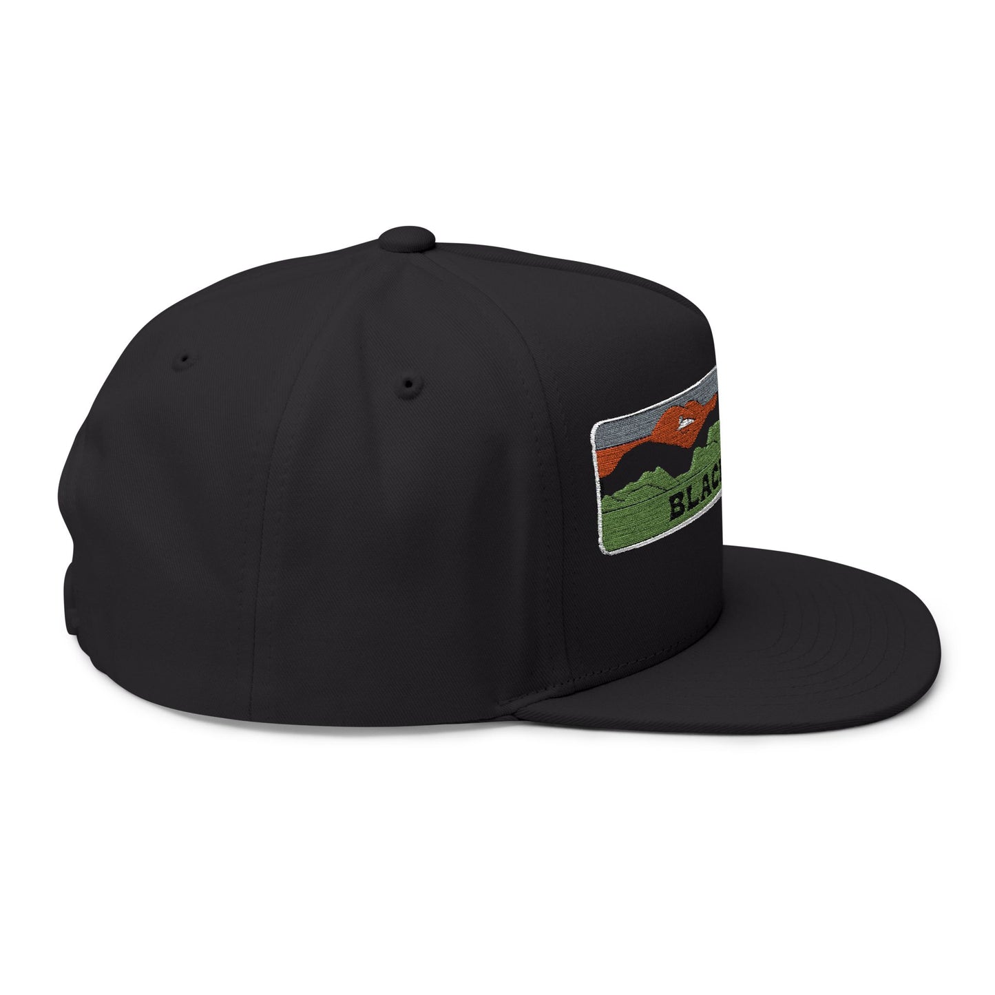 Black Hills Flat Bill Hat Outdoor Adventure Cap Adjustable Fit Unisex
