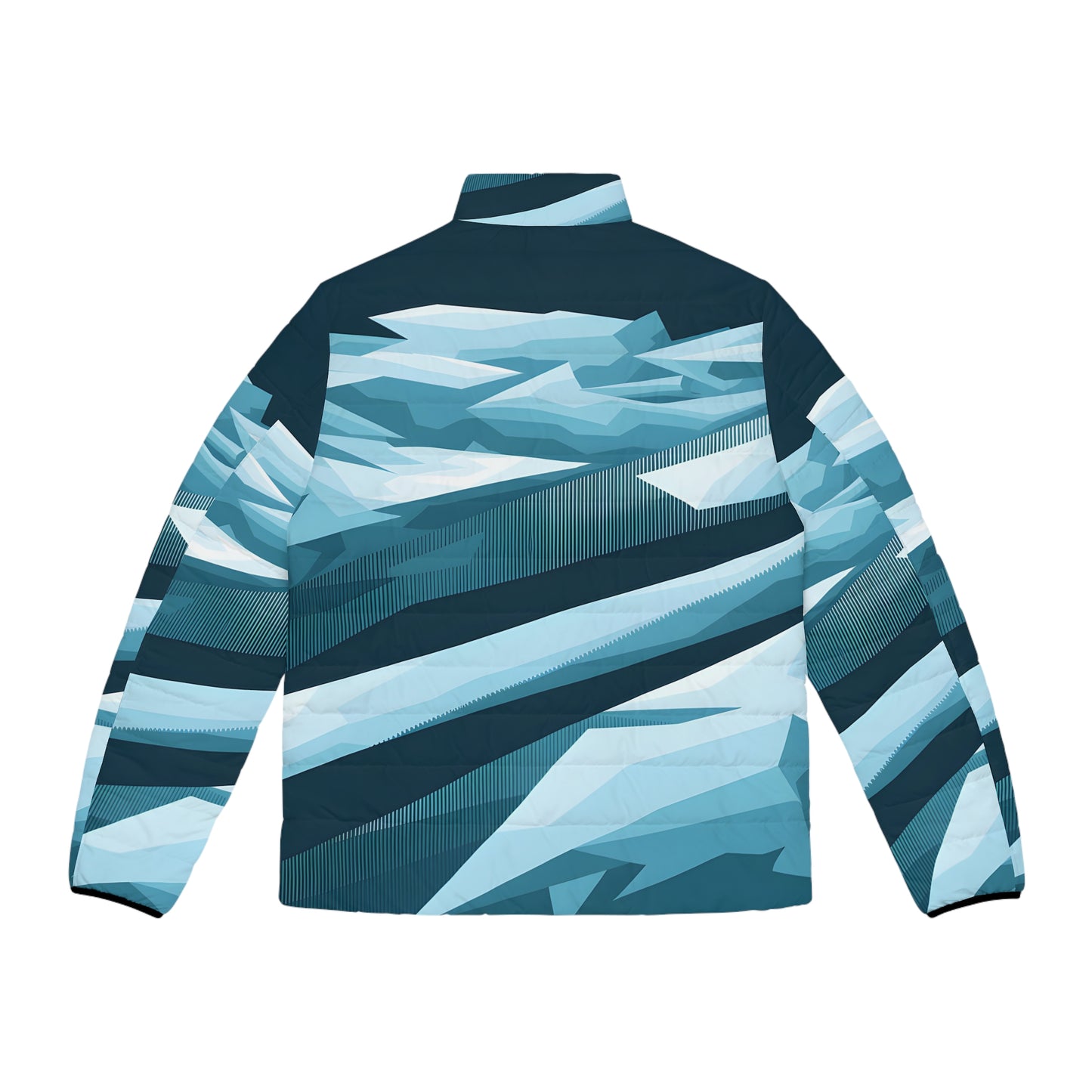 Gradient Ice Puffer Jacket Stylish Outdoor Apparel for Cold Weather Fashion
