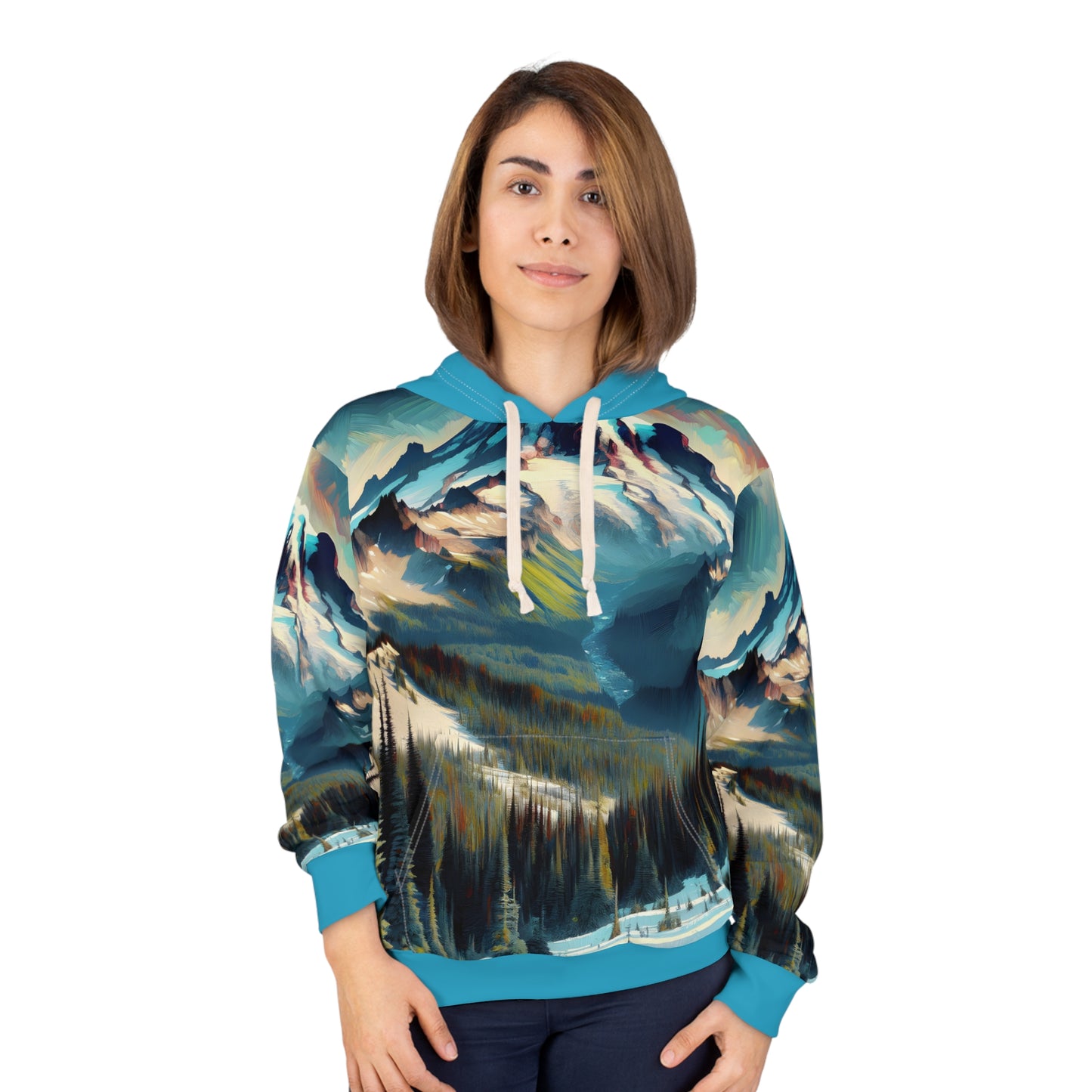 Mount Rainier National Park Hoodie All-Over Print Artistic Adventure Pullover