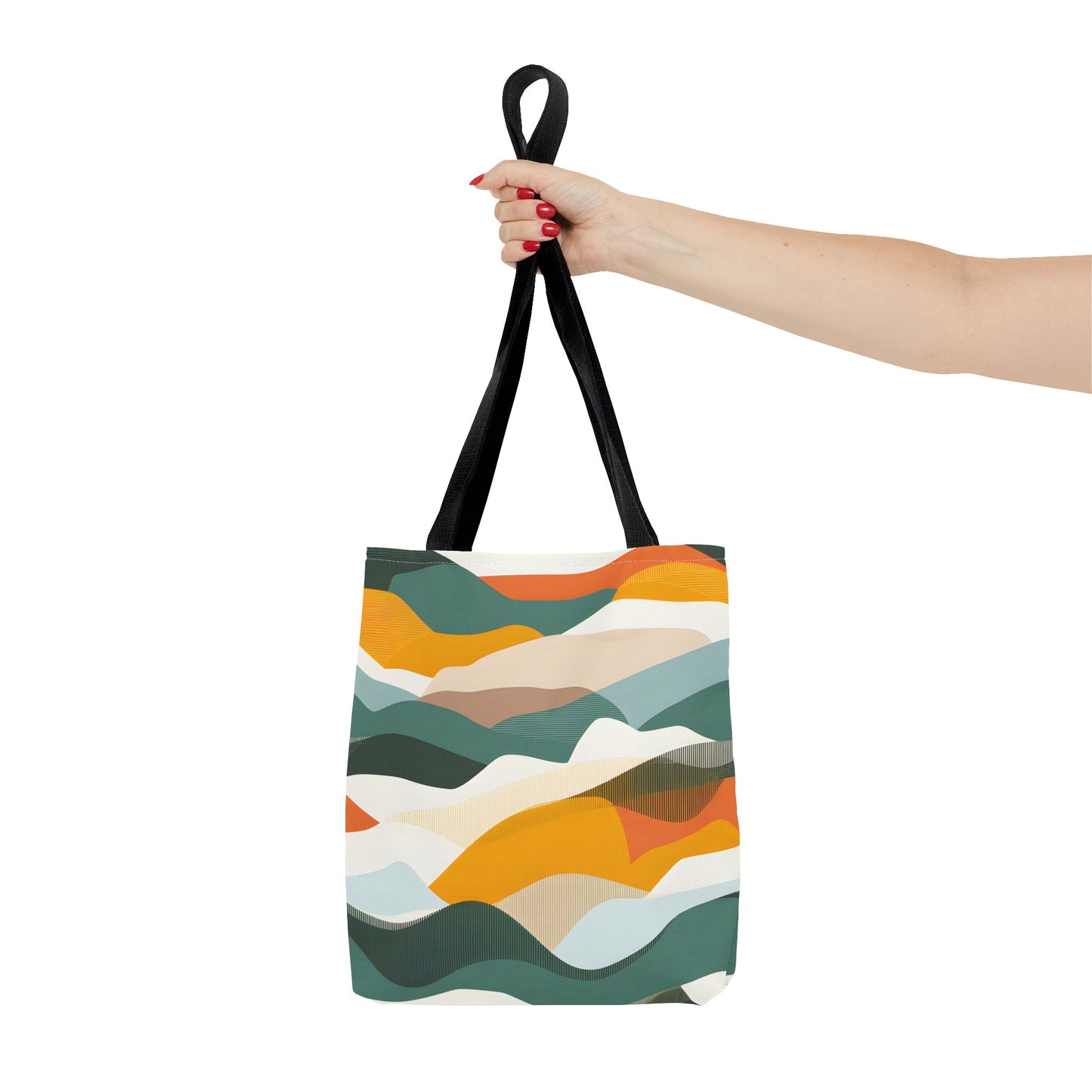 Sunset Geometry Tote Bag Stylish Handbag for Everyday Use - Tote Bag