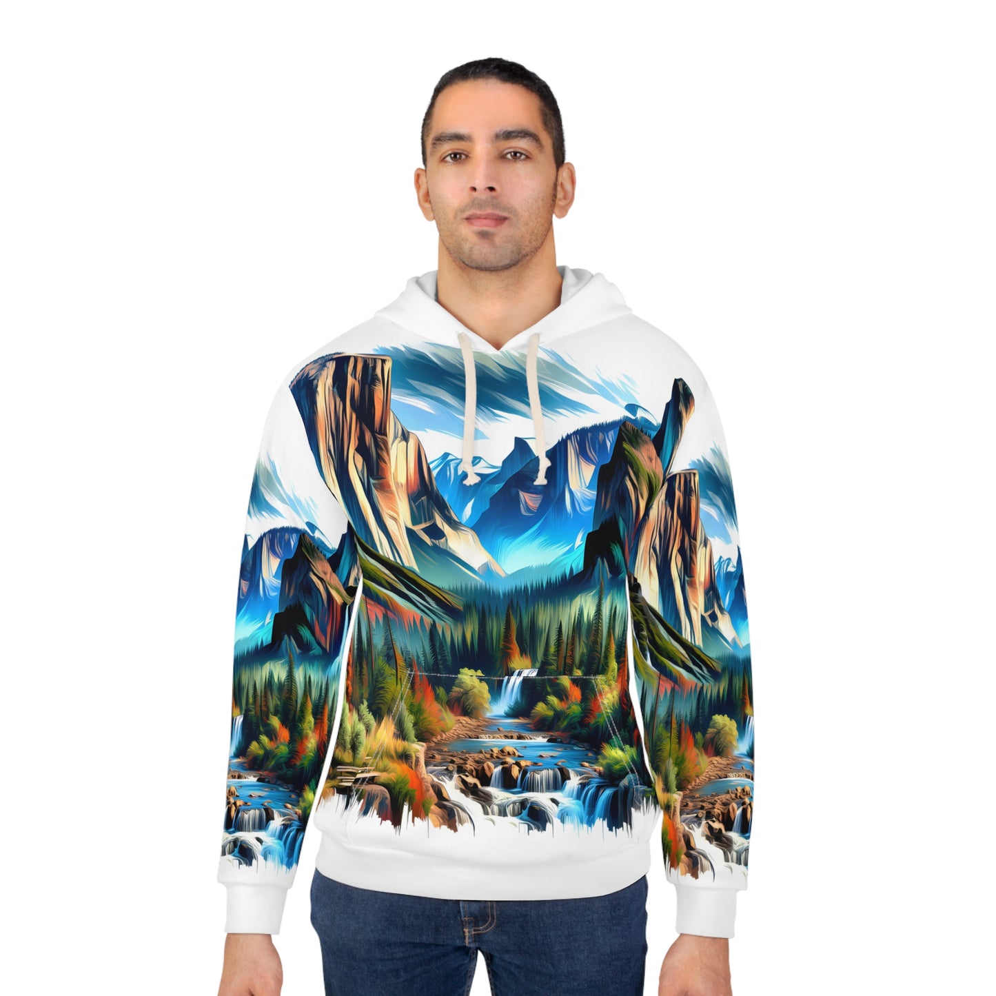 El Capitan Artistic Hoodie All-Over Print Adventure Nature Pullover