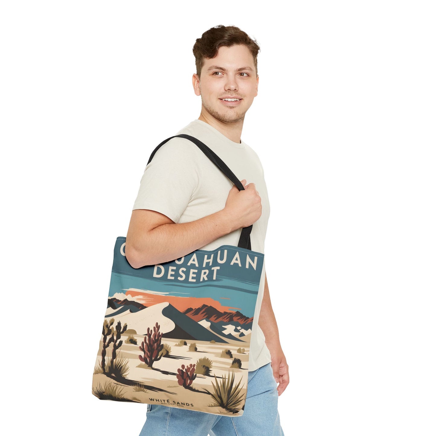 Chihuahuan Desert All Over Print Tote Bag White Sands National Park Gift
