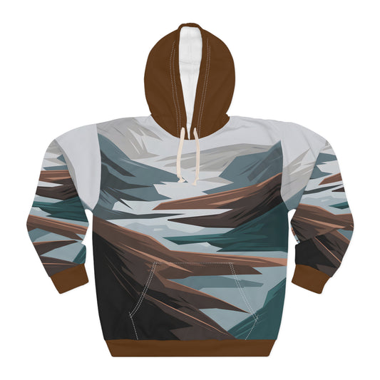 Dusky Mist All Over Print Hoodie Outdoor Travel National Park Travel Apparel