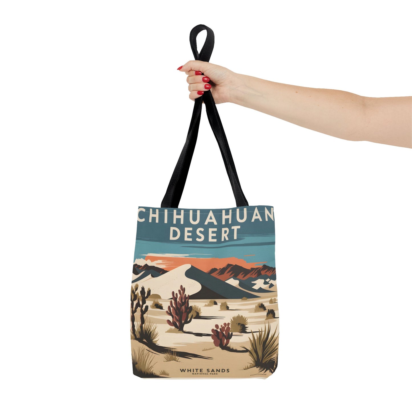 Chihuahuan Desert All Over Print Tote Bag White Sands National Park Gift