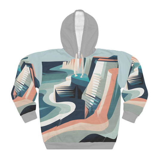 Opal Cliffs All Over Print Hoodie Adventure Ready Outdoor Apparel