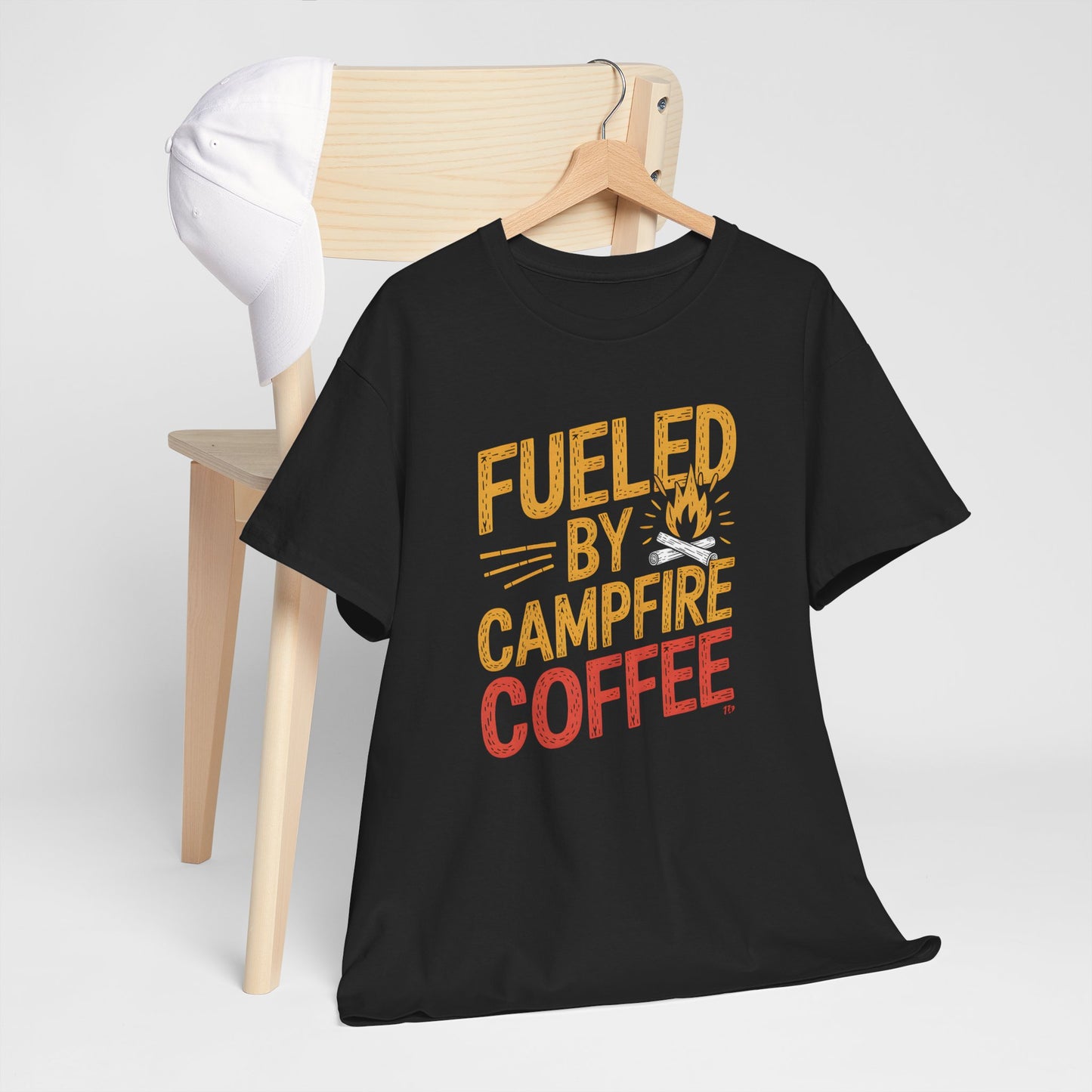 Fueled by Campfire Coffee T-Shirt Unisex Camping Hiking Outdoor Graphic Tee
