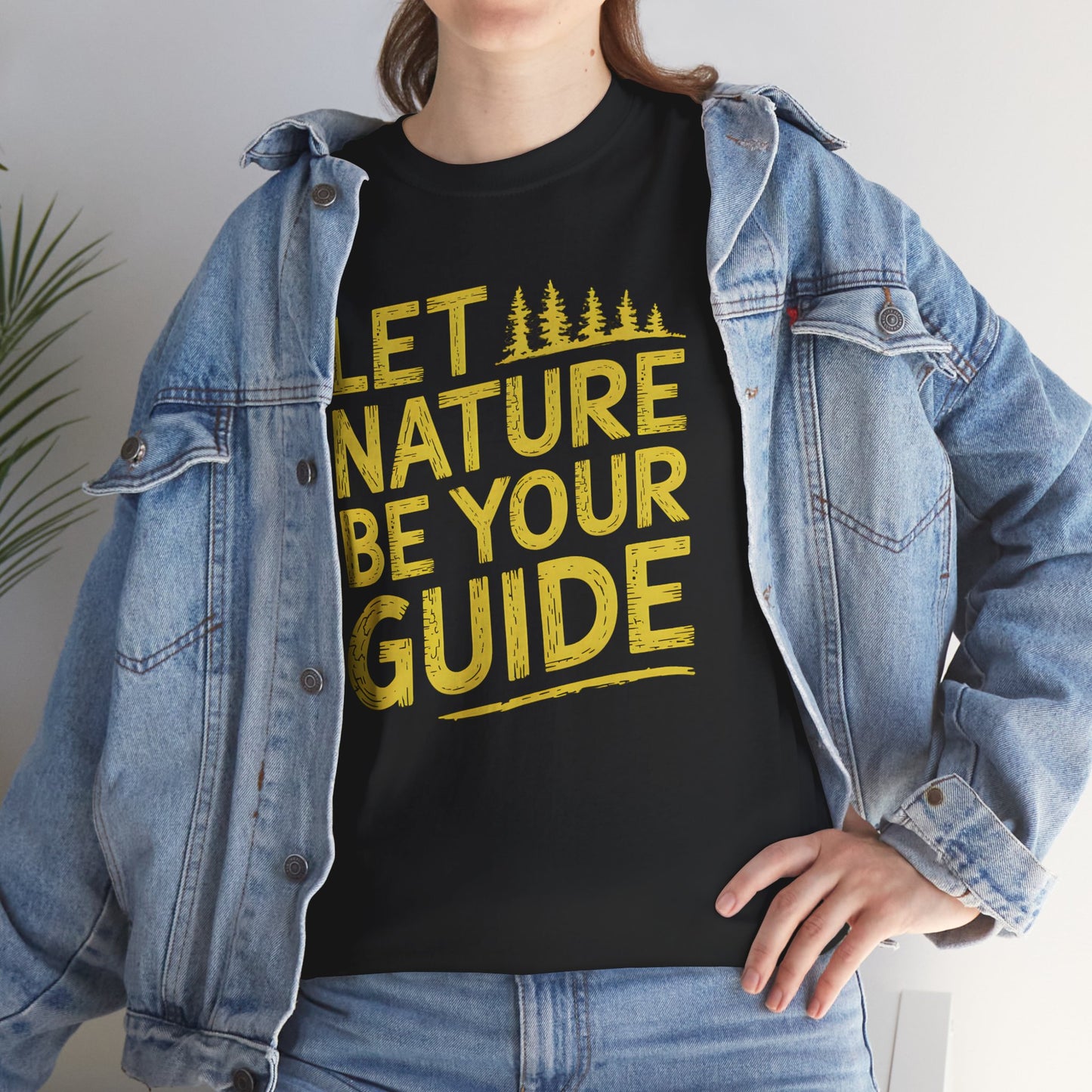 Let Nature Be Your Guide Graphic T-Shirt Outdoor Adventure Gift Idea Unisex