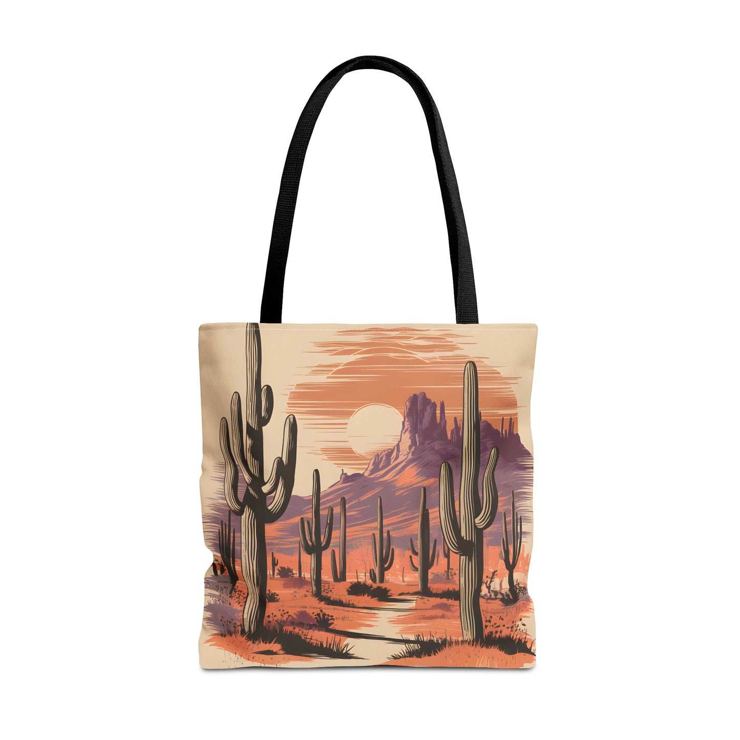 Saguaro National Park Tote Bag Arizona Desert Cactus All Over Print Reusable