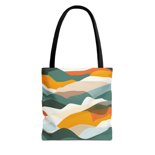 Sunset Geometry Tote Bag Stylish Handbag for Everyday Use - Tote Bag