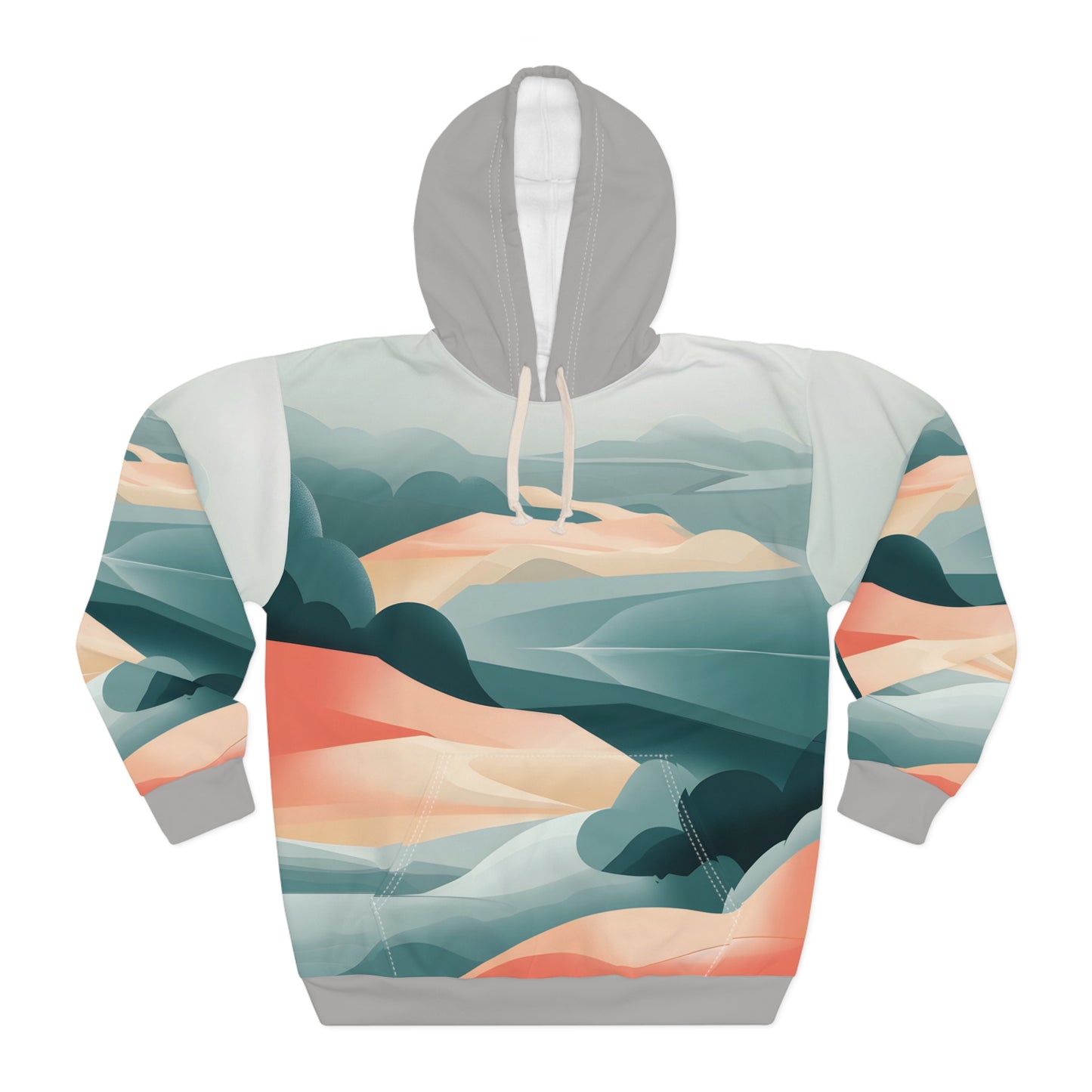 All Over Print Hoodie Fogline Embrace Outdoor Travel Apparel for Adventurers