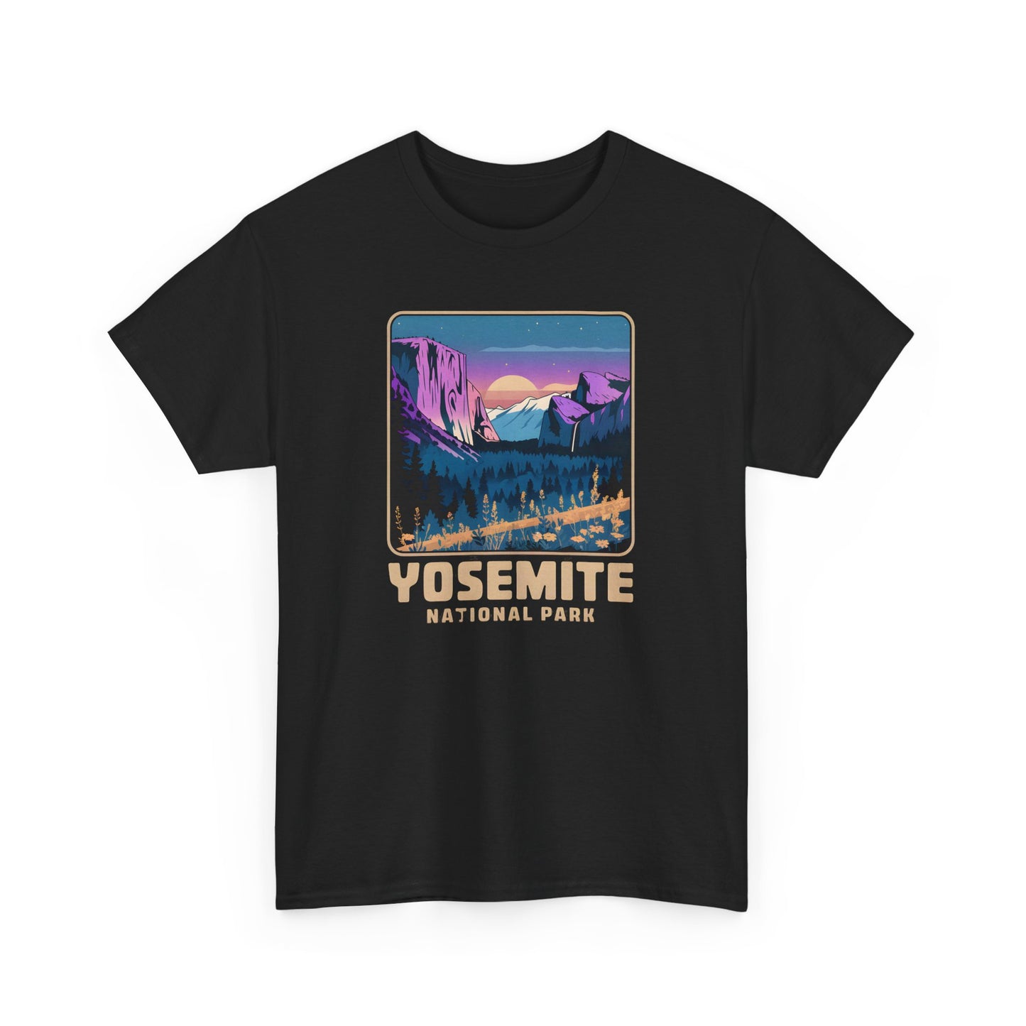 Yosemite National Park Sunset Scene Art Print - T Shirt