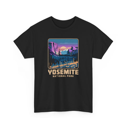 Yosemite National Park Sunset Scene Art Print - T Shirt