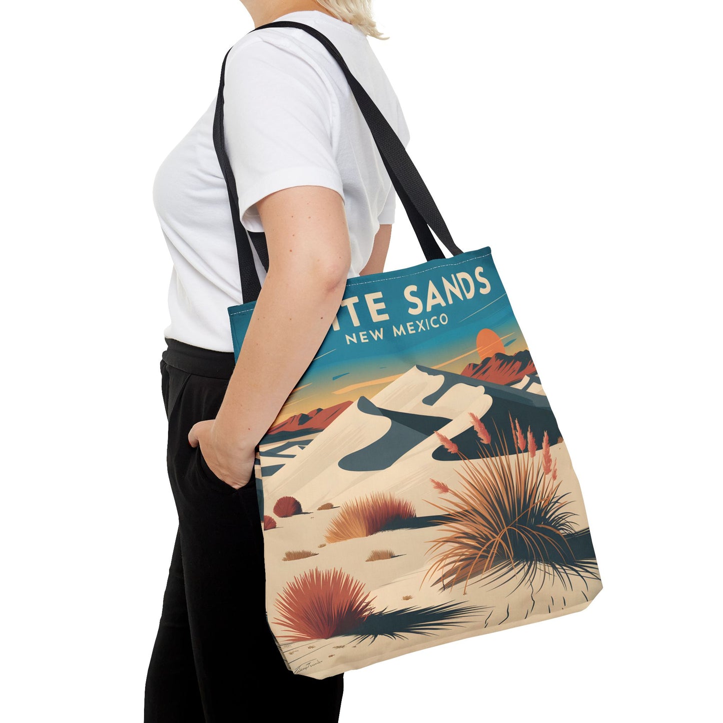 White Sands New Mexico All Over Print Tote Bag Desert Landscape Art