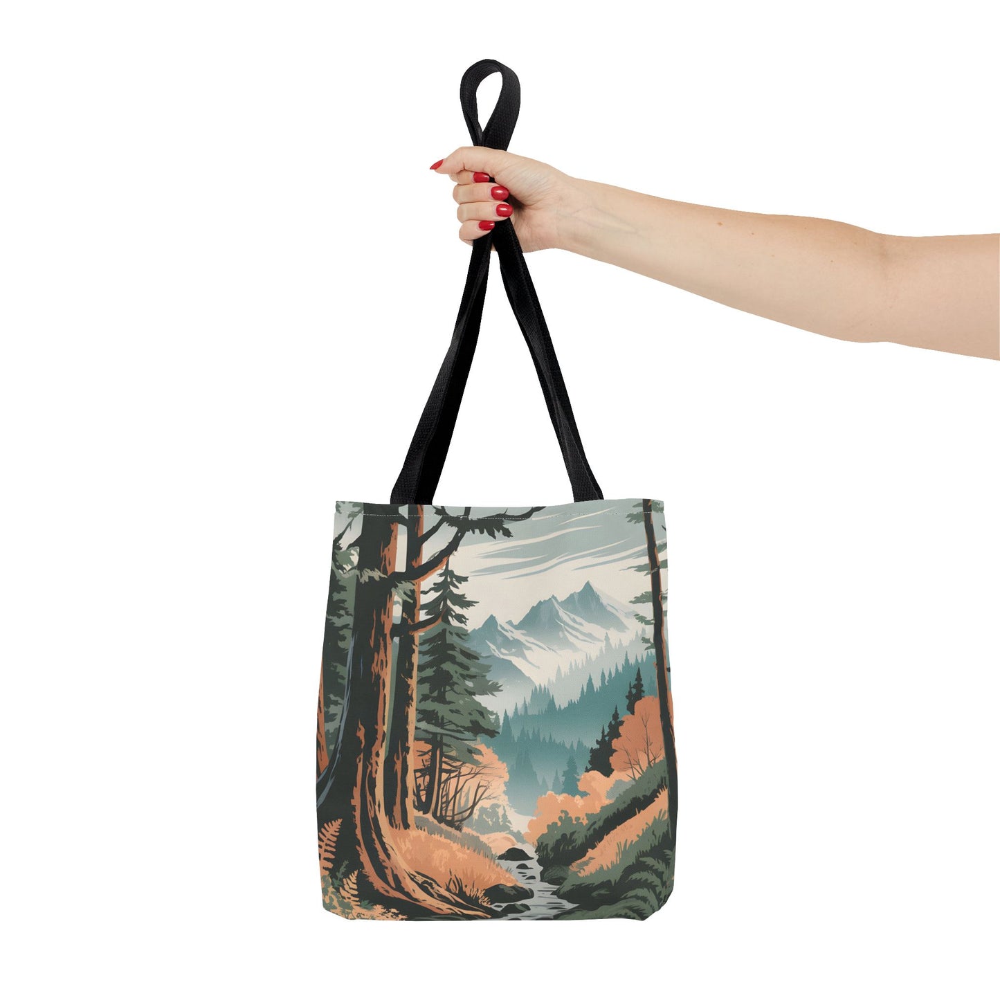 Olympic National Park All Over Print Tote Eco Friendly Nature Adventure Bag