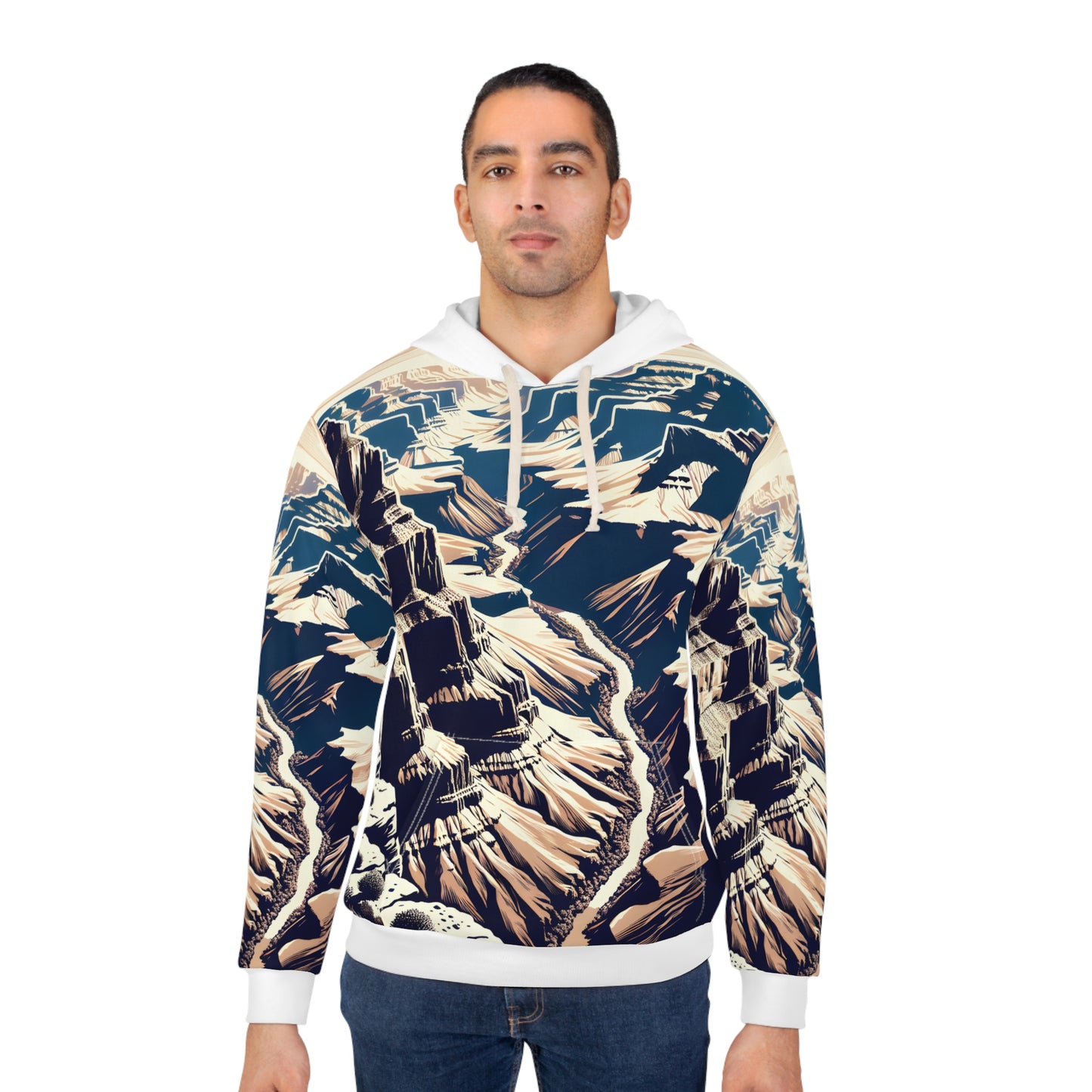All-Over Print Hoodie Featuring Grand Canyon National Park Design