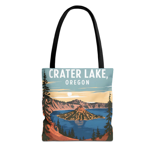 Crater Lake Oregon All Over Print Tote Bag Nature Graphic Landscape Apparel