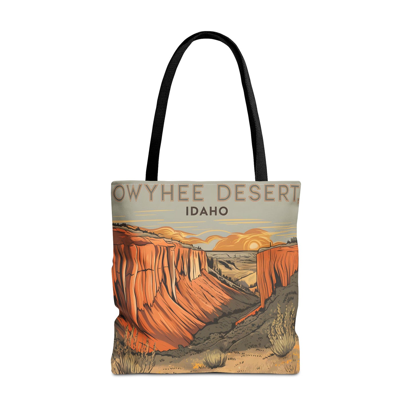 Owyhee Desert Idaho All Over Print Tote Bag Scenic Landscape Adventure Gear