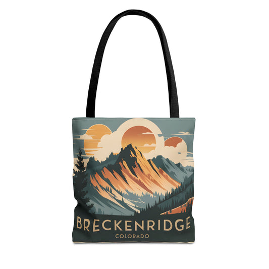 Breckenridge Colorado All Over Print Tote Bag Mountain Landscape Design Art
