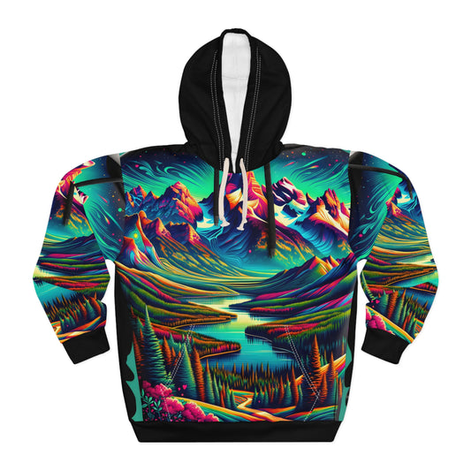 Grand Teton National Park All Over Print Hoodie Outdoor Adventure Wear Travel