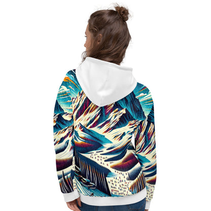 Mammoth Mountain CA Graphic Hoodie – Adult  All-Over Print Pullover, Vibrant Multicolor