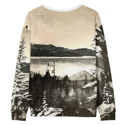 Lake Tahoe All Over Print Sweatshirt - Unique Artwork by Local Artist