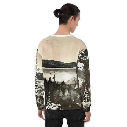 Lake Tahoe All Over Print Sweatshirt - Unique Artwork by Local Artist