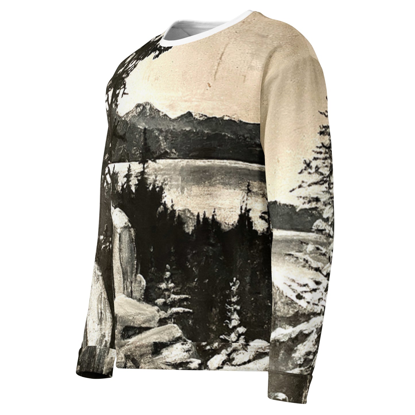 Lake Tahoe All Over Print Sweatshirt - Unique Artwork by Local Artist