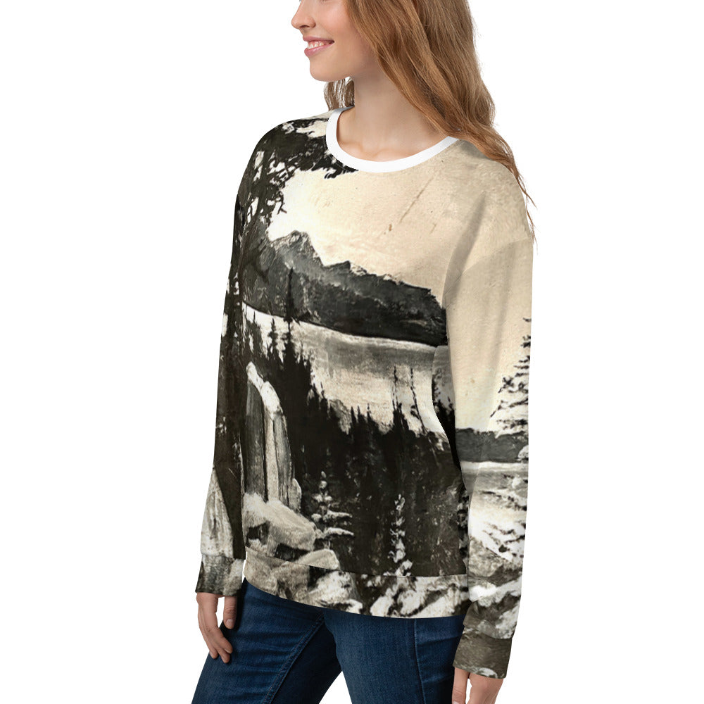 Lake Tahoe All Over Print Sweatshirt - Unique Artwork by Local Artist