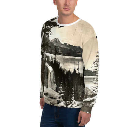 Lake Tahoe All Over Print Sweatshirt - Unique Artwork by Local Artist