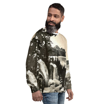 Lake Tahoe All Over Print Sweatshirt - Unique Artwork by Local Artist