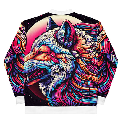 Wolf Art Bomber Jacket Adult Vibrant Artistic All Over Print Full Zip Soft Shell