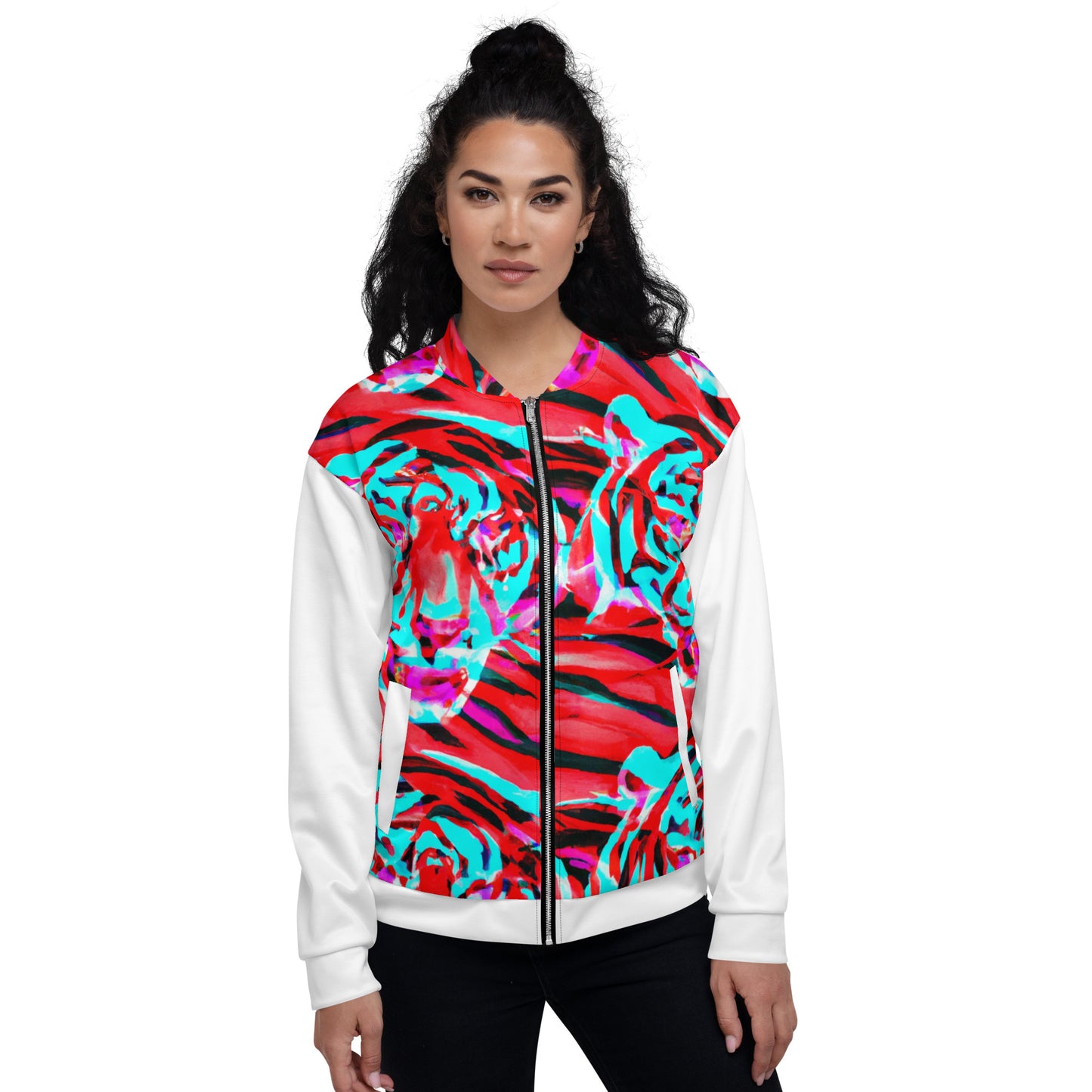 Tiger Retro Mash-Up Bomber Jacket