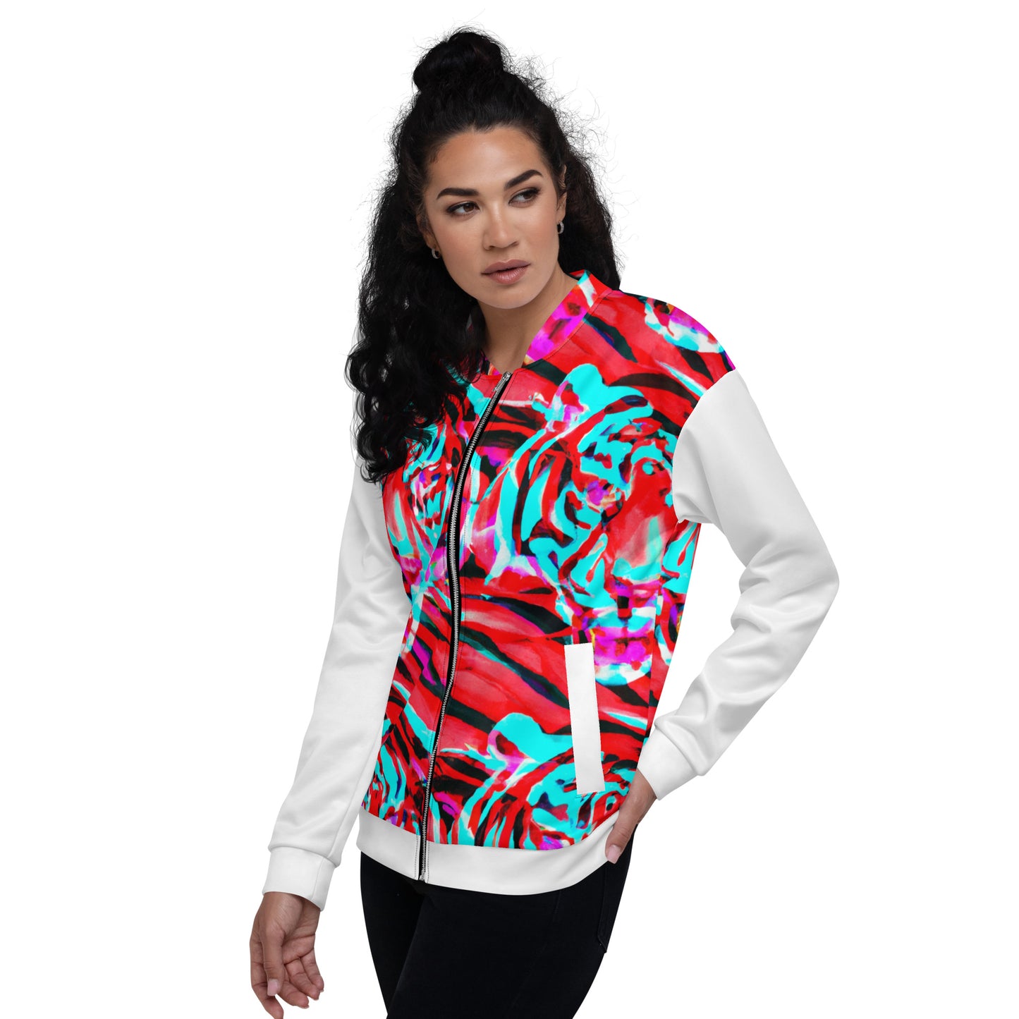 Tiger Retro Mash-Up Bomber Jacket