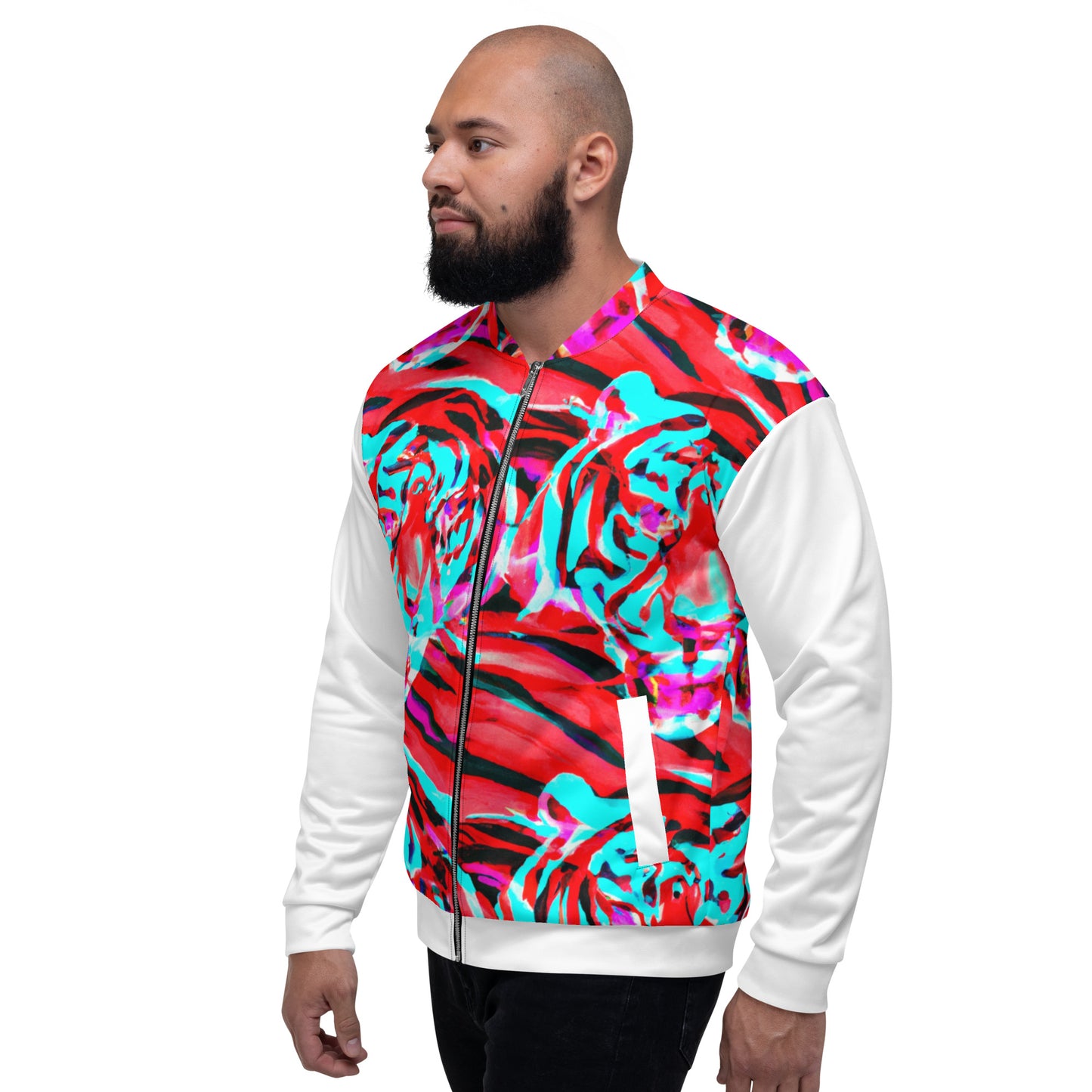 Tiger Retro Mash-Up Bomber Jacket